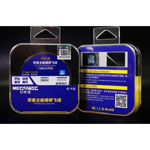 New Trustworthy products FXS-001 Insulation can be stretched 0.01mm hyperfine 200m long fly line For Apple motherboard repair