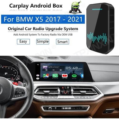 Upgrade Radio Carplay Android Auto Audio For BMW X5 2018-2021 Apple Wireless AI Box Car Multimedia Player GPS Navi unit