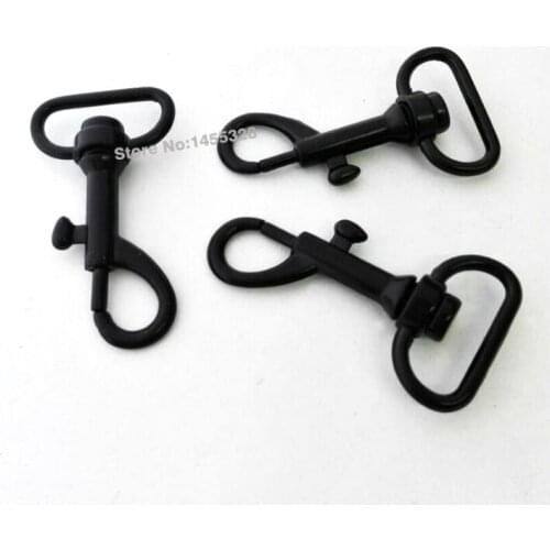 Wholesale 30pcs/20mm Silver/Black matt enamel Alloy Swivel Clasps Snap Key Hooks DIY Key Chain Ring Free Shipping 2016030103