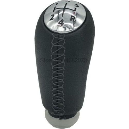 By DHL or Fedex 100pcs Leather Gloss 5 Speed Car Gear Shift Knob Head Stick for Renault Laguna Megane 2 Clio 3 Replacement
