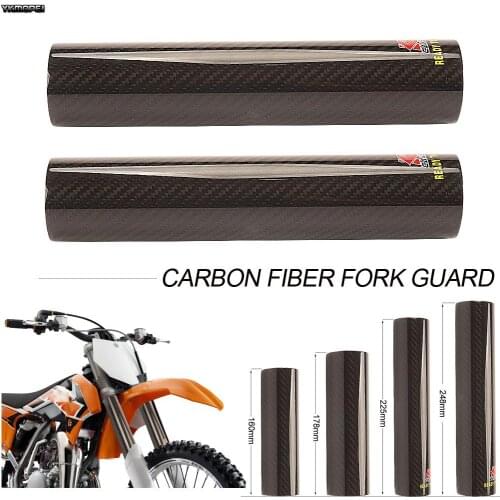 Motorcycle Carbon Fiber Universal 45-52MM Adjustable Front Fork Shock Guard For HONDA YAMAHA SUZUKI KAWASAKI KTM BMW Harley