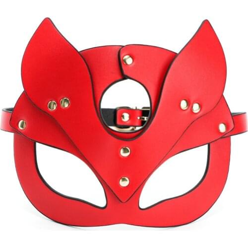 Red Sexy Fox Mask Erotic Bdsm Toys Fetish Sex Toys Adult Games Halloween Gift Adult Toys Sex Products for Women Lady Cat Mask