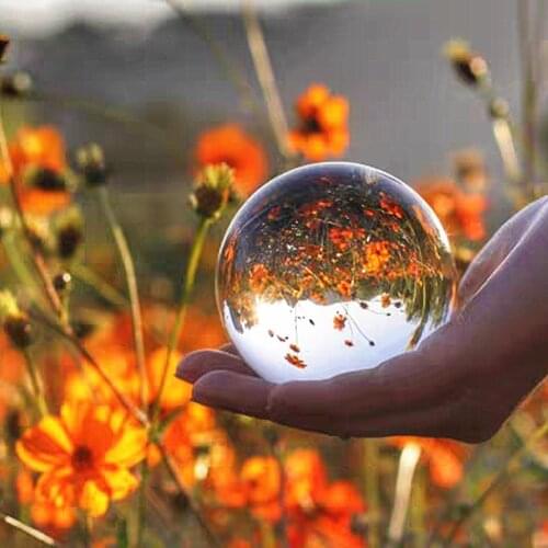 Clear Glass Crystal Ball Healing Sphere Photography Props Gifts new Artificial Crystal Decorative Balls 40 50 60 70 80 100mm