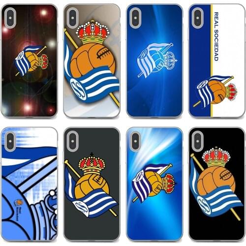 Real-sociedad-Logo-Sports-Spain-Print For Xiaomi poco X3 nfc F2 Pro M3 Mi 5X 6X Max Mix 1 2 2S 3 Mi5 Mi6 Mi3 Mi4 Silicone Case