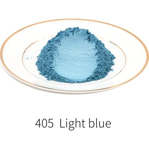 Light Blue Pearl Powde Pigment Mineral Mica Powder DIY Dye Colorant for Soap Automotive Art Craft 50g Pearl Powder Acrylic Paint