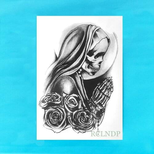Waterproof Temporary Tattoo Sticker horrible skull ghost Conjuring devil tatto stickers flash tatoo fake tattoos for men women