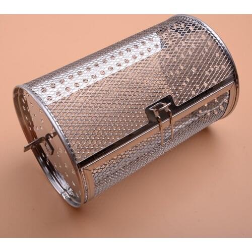 Stainless Steel 18x12cm Air Fryer Rotisserie Oven Kitchen Grill Roaster Rotating Basket Drum Cage Mesh