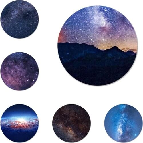 Space Night sky moon Milky Way Icons Pins Badge Decoration Brooches Metal Badges For Clothes Backpack Decoration
