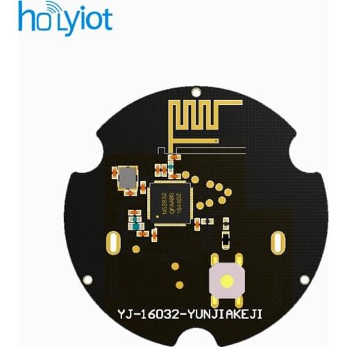2017 wholesale small size nrf52832 module beacon ble bluetooth 4.0 GPIOs Button LED ibeacon tag prototype