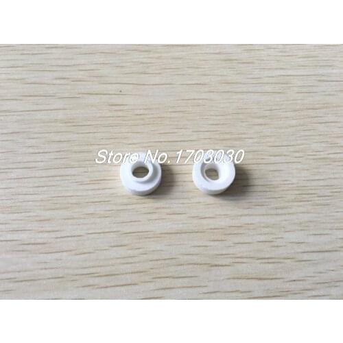 50pcs Electric Wiring Ceramic Insulation Pipe Tube White 16mm 9mm Outside Dia