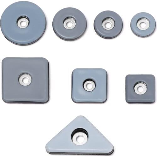 8pcs Soft Thickening Slider Pad Easy Move Heavy Furniture Table Bases Protector Legs Anti-abrasion Floor Mat with Screws