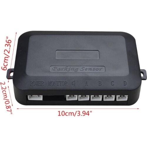 Car Auto Vehicle Reverse Backup-Radar System with 4 Parking Sensors Distance Detection Distance Display Sound Warning G5AD