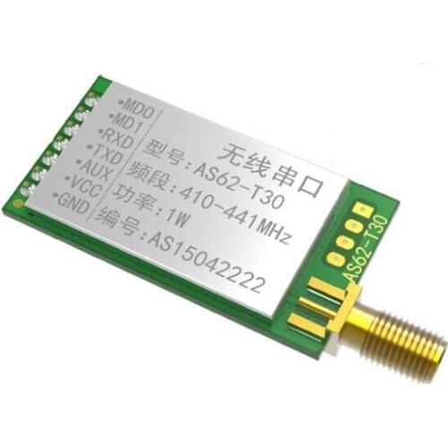 AS62-T30 SX1278 / SX1276 433MHZ Wireless Module Wireless Serial Port LORA Spread Spectrum 8000m UART Interface