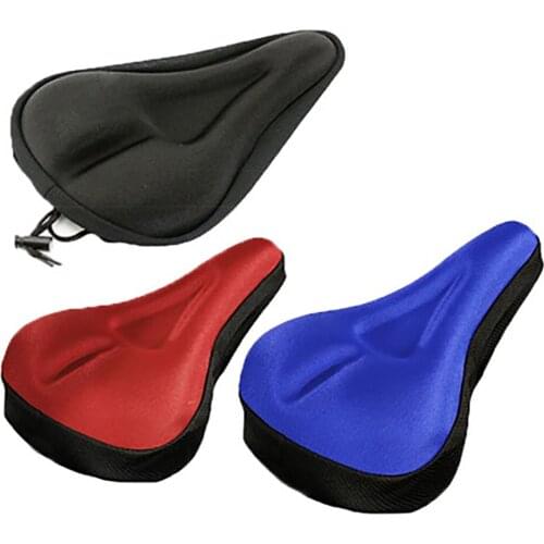 Mountain Bike Cushion Cover Bicycle GEL Silicone Cover Memory Foam 3D Saddle Cushion Pad Waterproof Universal Bike Accessories