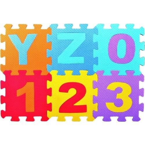 The Digital Puzzle Baby Game And Crawling Mat Play At Home Or Outdoor Bubble 30*30*0.8cm Per Pc Color Mixing 18pcs/Bag For Gift