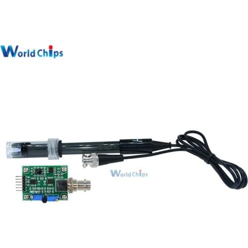 Liquid PH Value Detection detect Sensor Module Monitoring Control Board For Arduino BNC Electrode Probe Controller