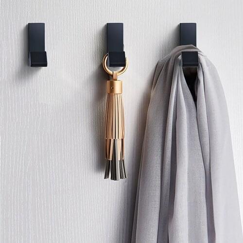 HJY Fashion Clothes Coat Hook Wall Mount Holder Hat Racks Key Hanger Towel Organizer Bathroom Storage Hooks Zinc Alloy ZX088
