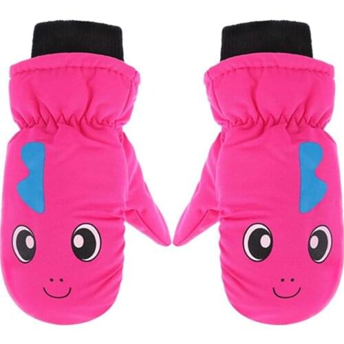 Children Thickened Cartoon Warm Ski Gloves Winter Cute Waterproof And Windproof Outdoor Gloves