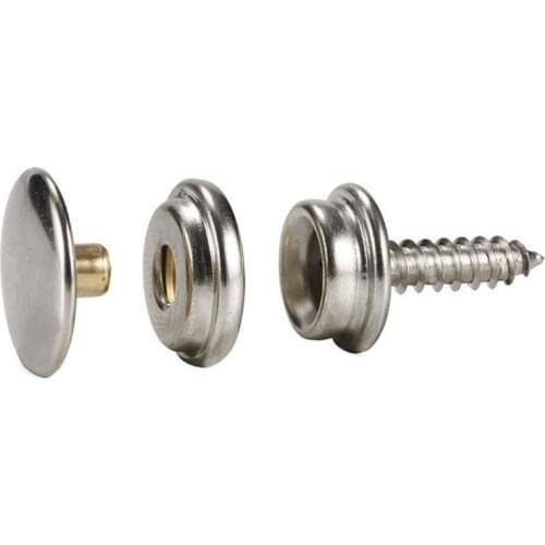 G5AD 10 Sets Stainless Steel Tapping Snap Fastener Kit Tent Marine Yacht Boat Canvas Cover Tools Sockets Buttons Car Canopy