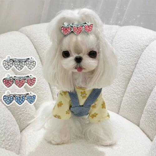 Lovely Pet Hairpins Pet Dog Bows Hair Clips for Puppy Dogs Cat Yorkie Teddy Dog Hair Grooming Pet Hair Decor Dog Accessories