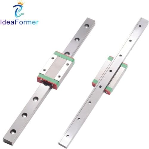 MGN12 400 500 600mm Miniature Linear Rail Slide 1Pc MGN12 Linear Guide+1Pc Carriage For CNC 3D Printer Parts Linear Rail Guide