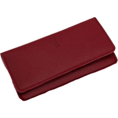 Minimalist Designer Slim Long Bifold Women Wallet Female Clutch Leather Brand Coin Purse Ladies Card Holder Money Dollar Cuzdan