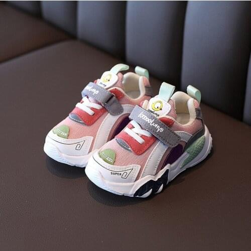 2021 1-6 Years Baby Breathable Shoes Baby Girls Sport Shoes Boys Sneakers Toddler Kids Running Shoes Children Casual Shoes 21-30
