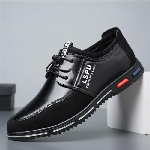 Black Shoes Men Leather Casual Shoes Man Luxury Designer Mens Shoes Casual Men Sneakers Zapatos Casuales Los Hombres Chaussure