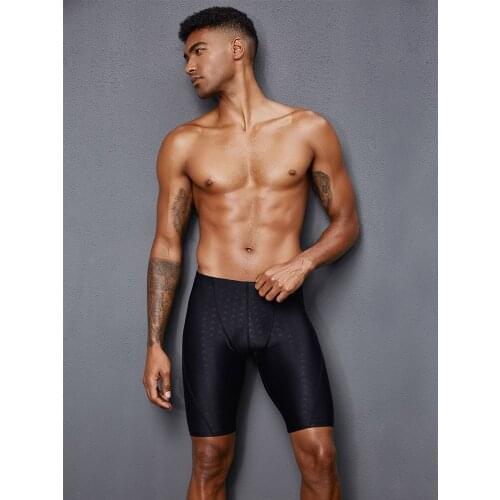 RTAAN mens swimming trunks anti embarrassment Capris professional spring adult swimsuit swimming equipment set swimwear