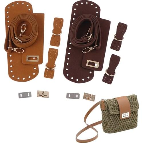 For DIY Handbag Shoulder Strap Handmade Handbag Bag Set Leather Bag Bottoms Cover With Hardware Accessories