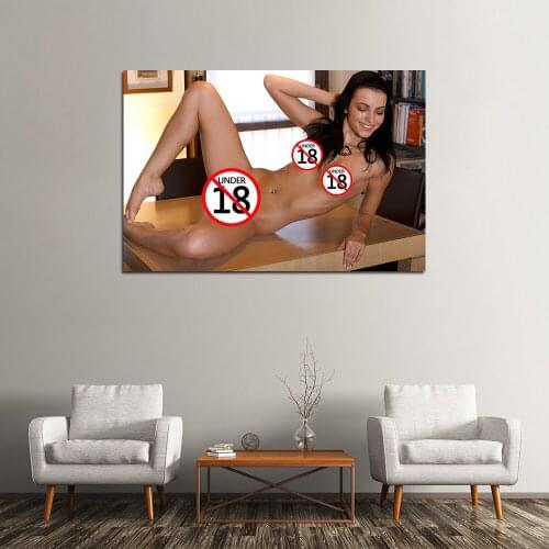 Wall Art Posters Adult Model Sexy Supermodel Photo Canvas Printed Paintings Decoration For Living Room Toilet Decor