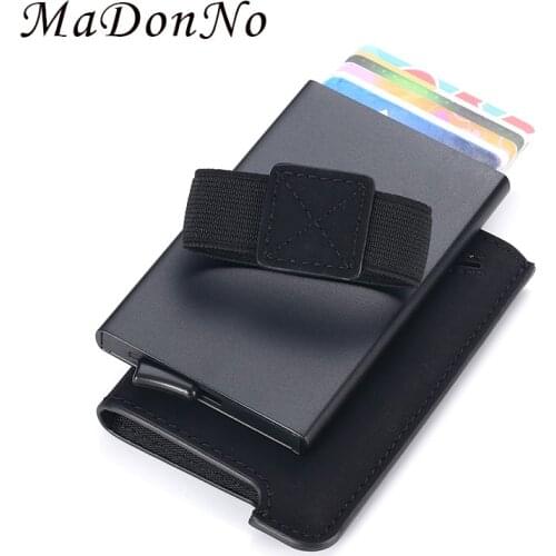 Personalized Rfid Card Holder Men Wallets Vintage Mini Money Bag Black Male Slim Thin Small Wallet Short Purse Smart Magci Walet