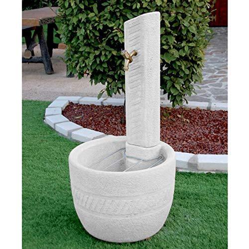 Bonfante drinking fountains garden Los Angeles DIAM.CM54X112H gray with faucet 540 RU2009 grid drain 540 RU751 540ZJGRIGLIAI
