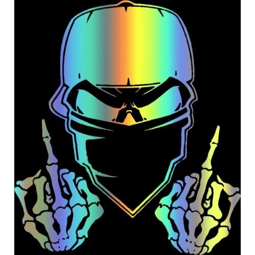 S51282# Various Sizes/Colors Car Stickers Vinyl Decal Skull (3) Motorcycle Decorative Accessories Creative Waterproof