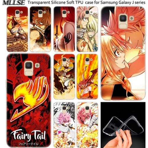 Anime Manga Fairy Tail Silicone Case For Samsung Galaxy J2Pro J4 J6 J8 2018 J3 J5 J7 2016 2017EU Prime CORE Plus Fashion Cover