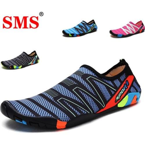 SMS Sneakers Men Women Barefoot Beach Water Shoes Outdoor Fishing Swimming Bicycle Quick-Drying Aqua Shoes Zapatos De Mujer