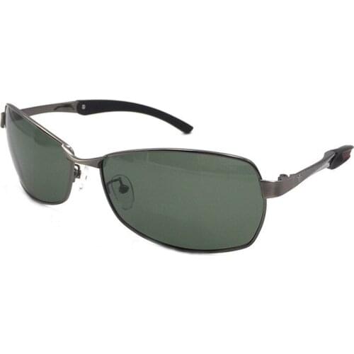2020 Polarized Sunglasses Men Rectangle Sun Glasses for Man Driving Polaroid Narrow Lens Dark Green