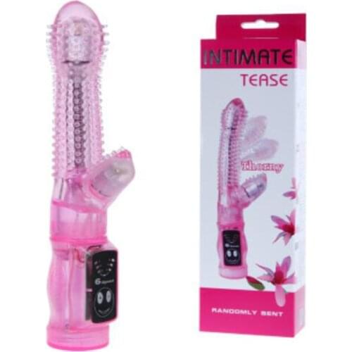 G Spot Dildo Rabbit Vibrator Dual Vibration Silicone Waterproof Female Vagina Clitoris Massager Sex Toys For Women ZG0048