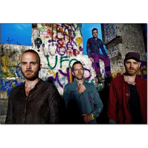 Custom High Quality Band Coldplay Painting Wall Canvas Poster Cloth Print DIY Fabric Poster 20x30cm,27x40cm,30x45cm