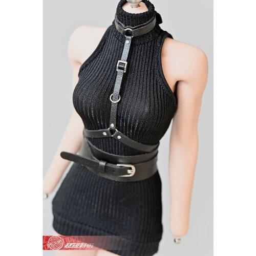 1/6 Female Soldier Hand Bound Strap Belt Waist Seal Model for 12 inch action figure body