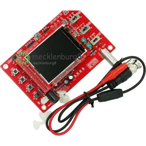 1Set DSO138 2.4" TFT Digital Oscilloscope Assembled SMD Soldered Oscilloscope Parts 1Msps With Matching Wire