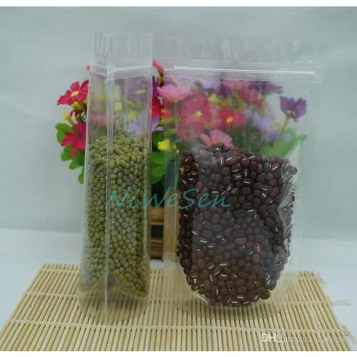 12*20cm, 100 X Stand high Transparency Zip Lock Plastic Bags-reopenable zipper all lucency powder/sugar packing pocket, Lollipop