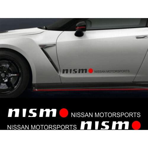 2x 58cm For Nissan NISMO Nissan Motorsport Car Vinyl Decal Sticker Graphics Emblem Logo