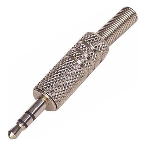 3.5 MM STEREO METAL NICKEL JACK PLUG
