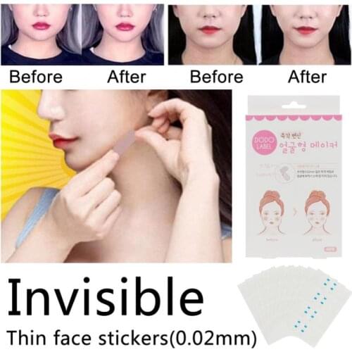 40 Pcs/Set Invisible Thin Face Stickers Facial Line Wrinkle Sagging Skin V-Shape Face Lift Tape Beauty Face Lift Tools wholesale