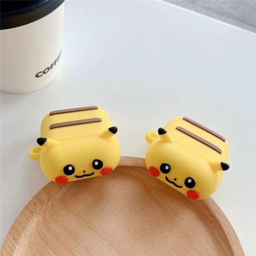 Hot 3D Pikaqiu Cute cartoon soft silicone Cover for Apple AirPods 1 2 case for air pods 3 Pro Bluetooth Headset coque