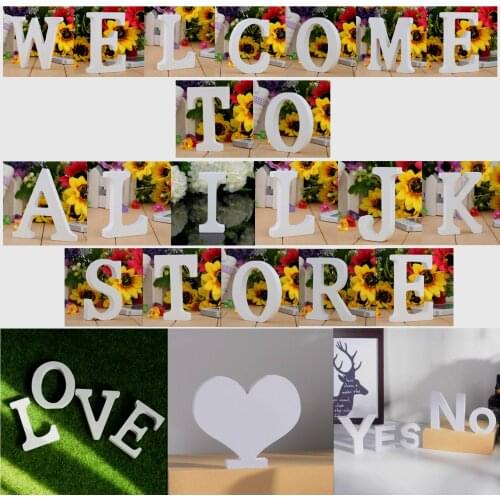 Wooden Letters Alphabet Number 26 Large Capital letters A-Z 10 Number 0-9 Wall Hanging Wedding Party Home Shop Decoration