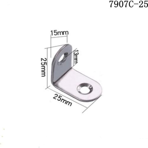 Home Furniture 7907C-25 stainless steel angle code reinforcement 90 degree right angle connector Universal L-Tripod