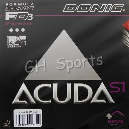 Donic ACUDA S1 (S 1, S-1) 12081# Pips-in Table Tennis (PingPong) Rubber With Sponge