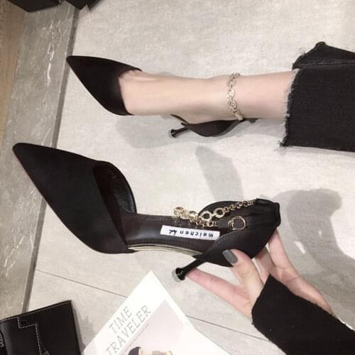 7cm High Heels Dress Shoes Solid Design Pattern Shoes Women Stiletto Shoes Sexy Pointed Toe Office Shoe Ladies zapatos mujer